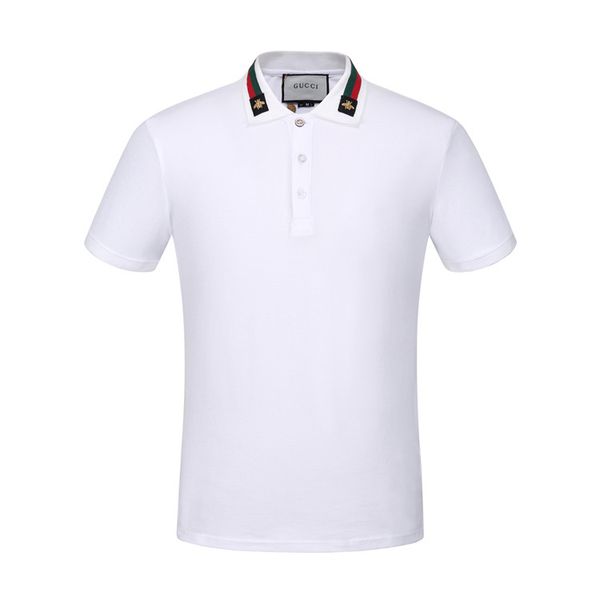 2019 designer striped polo shirt t-shirt snake polos bee floral embroidery men's high street fashion horse polo shirt, White
2019 designer striped polo shirt t-shirt snake polos bee floral embroidery men's high street fashion horse polo shirt, White