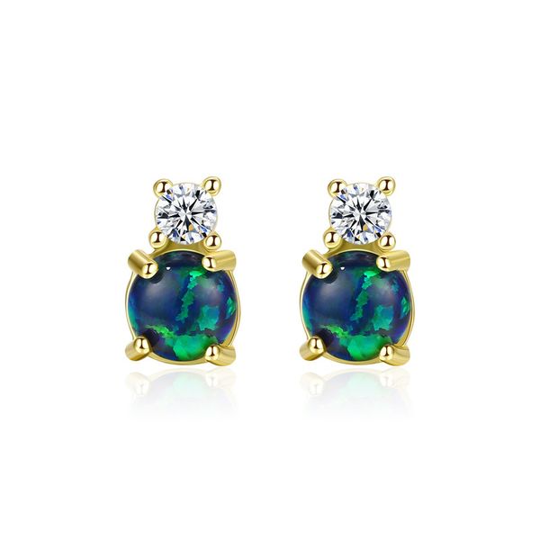 fashion s925 sterling silver stud earrings simple and fresh round opal ladies earrings set with 3a zircon jewelry, Golden;silver
fashion s925 sterling silver stud earrings simple and fresh round opal ladies earrings set with 3a zircon jewelry, Golden;silver