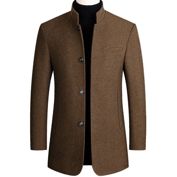 autumn winter mens woolen coat cotton thick wool coat large size casual long blend long sleeve khaki overcoat male 3xl, Black
autumn winter mens woolen coat cotton thick wool coat large size casual long blend long sleeve khaki overcoat male 3xl, Black