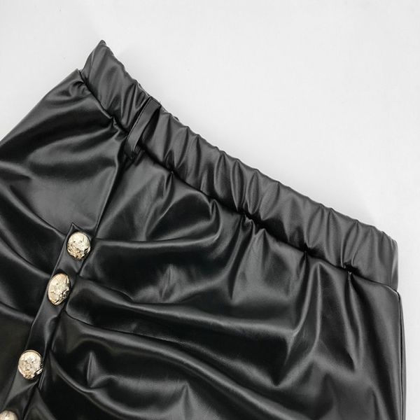 fashion button decoration irregular mini skirt women leather high waist pencil skirt 2020 bodycon office black party skirts, White;black
fashion button decoration irregular mini skirt women leather high waist pencil skirt 2020 bodycon office black party skirts, White;black