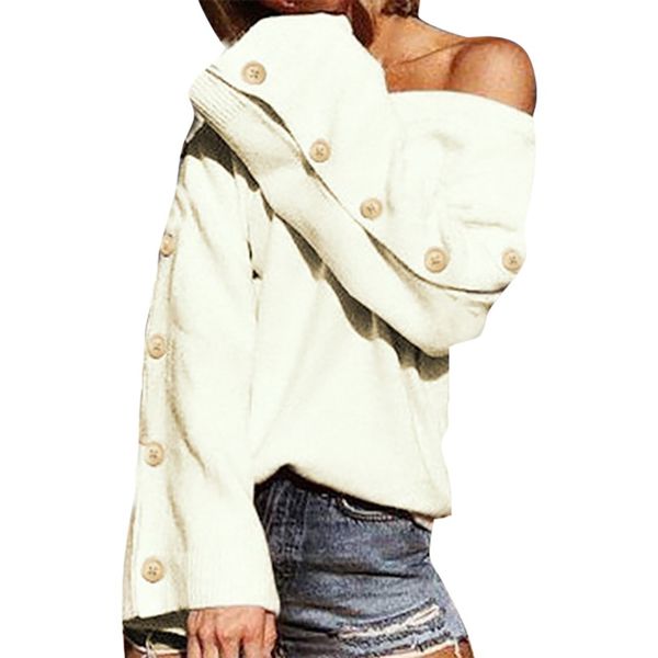 ostrich elegant sweater women fashion o neck streetwear button pullover autumn winter knitted loose soft female n30, White;black
ostrich elegant sweater women fashion o neck streetwear button pullover autumn winter knitted loose soft female n30, White;black