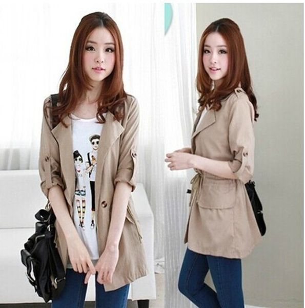woman high archives windbreaker autumn winter loose coat overcoat drawstring women's solid color outwear long jacket, Tan;black
woman high archives windbreaker autumn winter loose coat overcoat drawstring women's solid color outwear long jacket, Tan;black