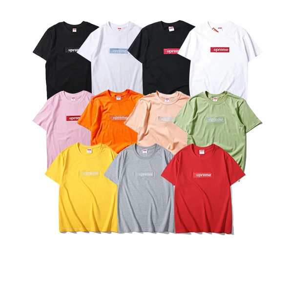 wholesale classic boxlogo embroidery designer t shirts black white green red mens fashion designer t shirts short sleeve, White;black
wholesale classic boxlogo embroidery designer t shirts black white green red mens fashion designer t shirts short sleeve, White;black