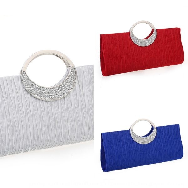 women's pleated portable diamond evening gown hand hand dinner hand evening banquet bag wedding bag, White
women's pleated portable diamond evening gown hand hand dinner hand evening banquet bag wedding bag, White