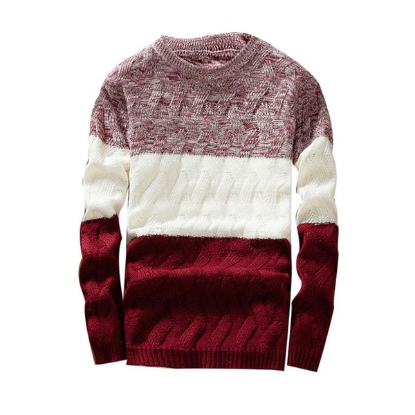2020 men autumn o neck long sleeve color block patchwork slim knitted pullover sweater, White;black
2020 men autumn o neck long sleeve color block patchwork slim knitted pullover sweater, White;black