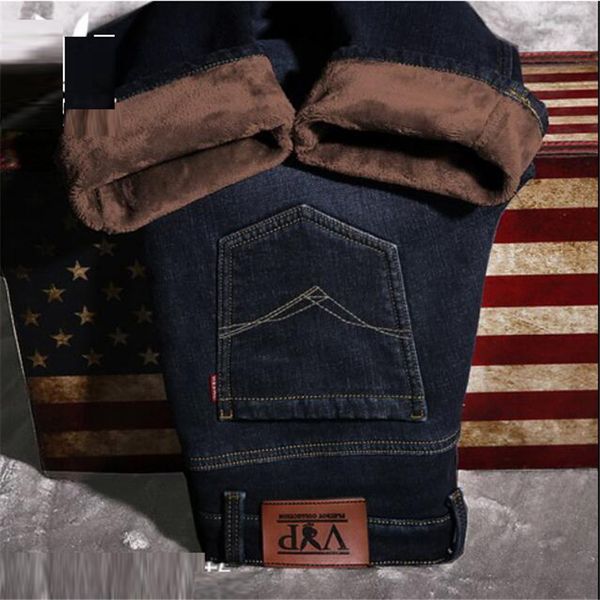 2019 new casual warm men jeans autumn winter jeans warm flocking soft fashion plus size trousers male, Blue
2019 new casual warm men jeans autumn winter jeans warm flocking soft fashion plus size trousers male, Blue