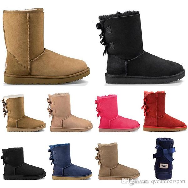 with socks new designer women winter snow boots fashion australia classic short bow boot keep warm ankle knee bow shoes size 36-41, Black
with socks new designer women winter snow boots fashion australia classic short bow boot keep warm ankle knee bow shoes size 36-41, Black