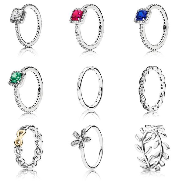 9 style 925 silver ring pave logo signature charms lucky eight flowers leaf big crystal rings for women jewelry, Golden;silver
9 style 925 silver ring pave logo signature charms lucky eight flowers leaf big crystal rings for women jewelry, Golden;silver