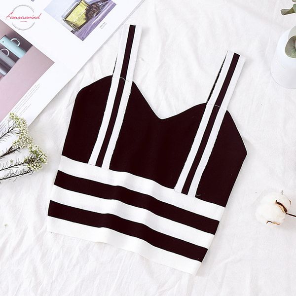 strips crop striped spaghetti straps black 2020 summer cotton woman crop female, White
strips crop striped spaghetti straps black 2020 summer cotton woman crop female, White