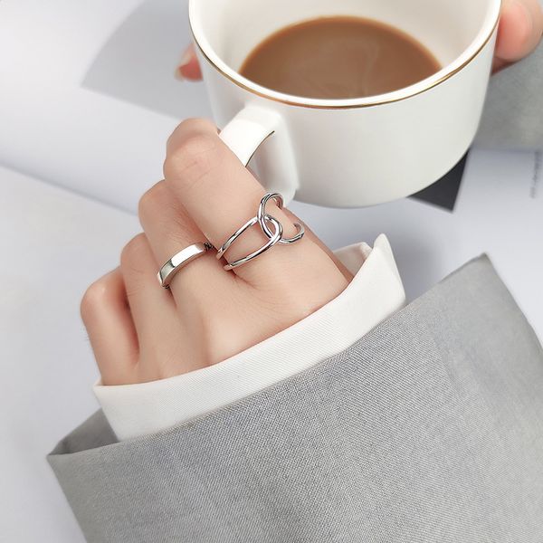 cluster rings vintage s925 sterling silver women opening female double cross single twist girls ring fine jewelry accessories, Golden;silver
cluster rings vintage s925 sterling silver women opening female double cross single twist girls ring fine jewelry accessories, Golden;silver