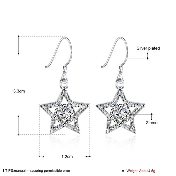 wedding inlay stars sterling silver plate earring fit women,wedding white gemstone plated 925 silver charms earrings ee136
wedding inlay stars sterling silver plate earring fit women,wedding white gemstone plated 925 silver charms earrings ee136