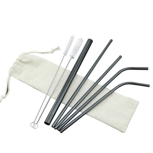 7pcs из нержавеющей стали metal трубочки многоразовых + очиститель щетка + сумка set
7pcs из нержавеющей стали metal трубочки многоразовых + очиститель щетка + сумка set