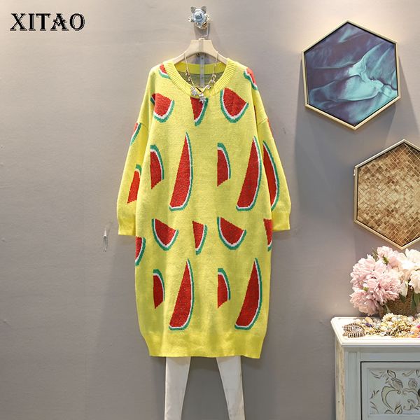 xitao watermelon pattern knitwear dress women korean style autumn winter clothes women leisure trend ladies dresses gcc2650, Black;gray
xitao watermelon pattern knitwear dress women korean style autumn winter clothes women leisure trend ladies dresses gcc2650, Black;gray