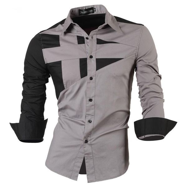 black men casual shirt fashion patchwork long sleeve mens shirts slim fit dress shirt camisa men clothes -3xl, White;black
black men casual shirt fashion patchwork long sleeve mens shirts slim fit dress shirt camisa men clothes -3xl, White;black