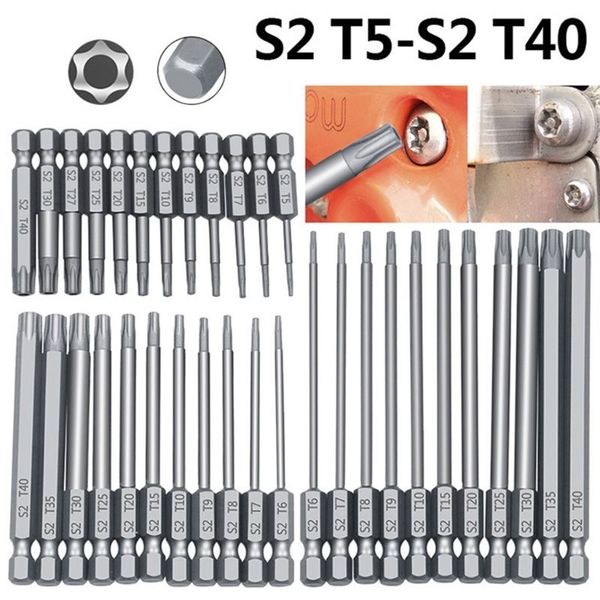 11/12pcs tamper proof security drill bit set torx screwdriver flat head 1/4" hex 72xd
11/12pcs tamper proof security drill bit set torx screwdriver flat head 1/4" hex 72xd