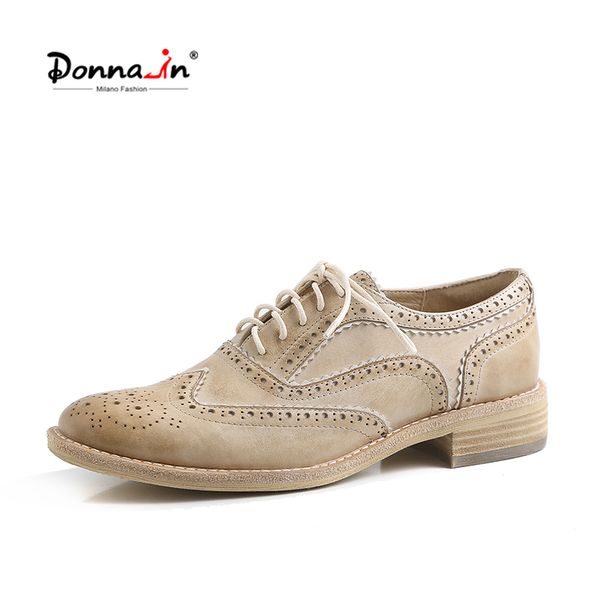 donna-in genuine leather shoes women oxfords brogue spring summer lace up low heels shoes retro classic british style footwear, Black
donna-in genuine leather shoes women oxfords brogue spring summer lace up low heels shoes retro classic british style footwear, Black