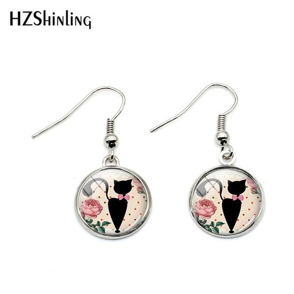 2019 new siamese cats fish hook earrings black cat silhouette pendant earrings glass hand craft jewelry nhe-0114, Silver
2019 new siamese cats fish hook earrings black cat silhouette pendant earrings glass hand craft jewelry nhe-0114, Silver