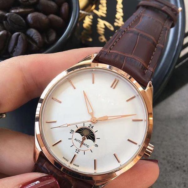 2018 style high-quality men's watch precision steel case mechanical watch walking time precision men's watch, Slivery;brown
2018 style high-quality men's watch precision steel case mechanical watch walking time precision men's watch, Slivery;brown