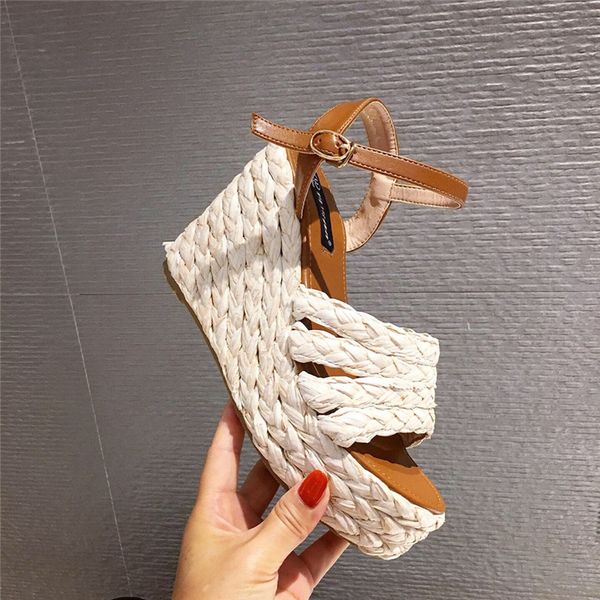 2020 summer casual women nude high heels platform sandals wedges sandals fashion lady peep toe rope cork gladiator shoes, Black
2020 summer casual women nude high heels platform sandals wedges sandals fashion lady peep toe rope cork gladiator shoes, Black