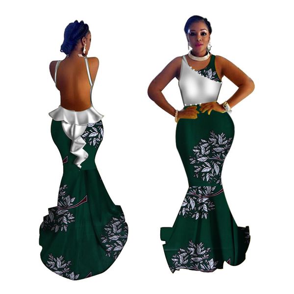 fashion african dresses for women wedding party evening long dress backless african print bazin riche dress clothing wy3761, Black;gray
fashion african dresses for women wedding party evening long dress backless african print bazin riche dress clothing wy3761, Black;gray