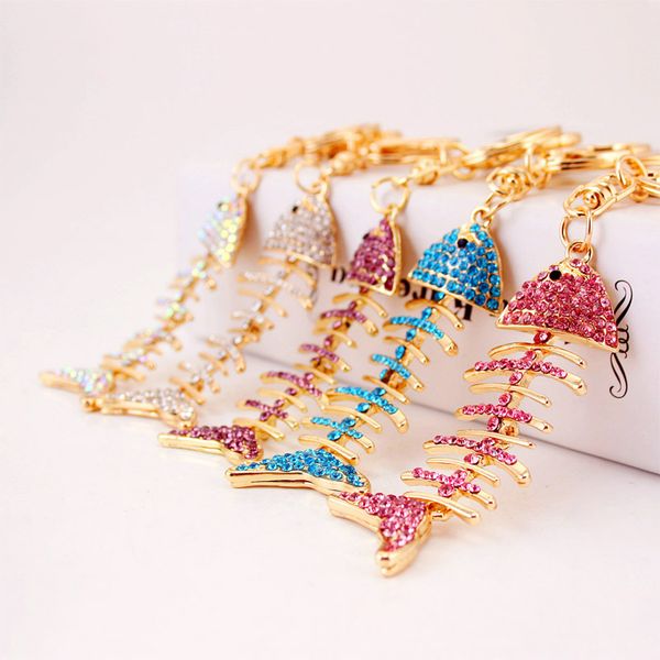 designer cute fish bones keychain car keyring cute rhinestone crystal charm pendant key bag chain gift new fashion ing, Silver
designer cute fish bones keychain car keyring cute rhinestone crystal charm pendant key bag chain gift new fashion ing, Silver