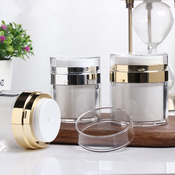 15g 30g 50g cosmetic jar,empty acrylic cream cans,vacuum bottle,press style cream jar,airless cosmetic container
15g 30g 50g cosmetic jar,empty acrylic cream cans,vacuum bottle,press style cream jar,airless cosmetic container