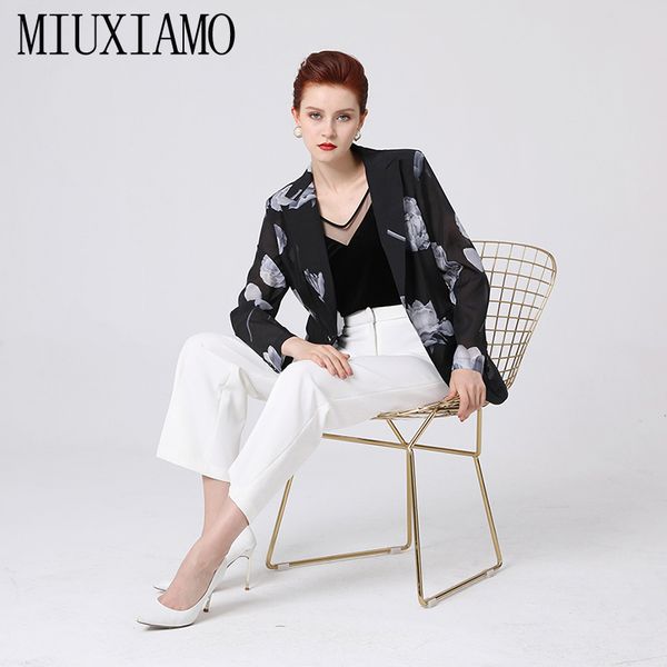miuximao fall winter 2019 runway designer flower jacket women's single button blazer overcoat vestidos, Black;brown
miuximao fall winter 2019 runway designer flower jacket women's single button blazer overcoat vestidos, Black;brown