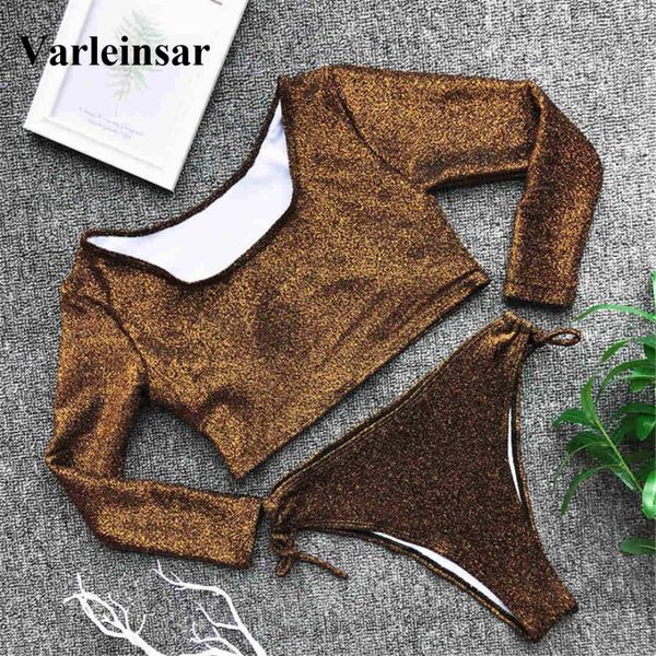 2019 sparkling shiny bikini women swimwear female swimsuit two-pieces bikini set long sleeve bather bathing suit swim wear v1239, White;black
2019 sparkling shiny bikini women swimwear female swimsuit two-pieces bikini set long sleeve bather bathing suit swim wear v1239, White;black