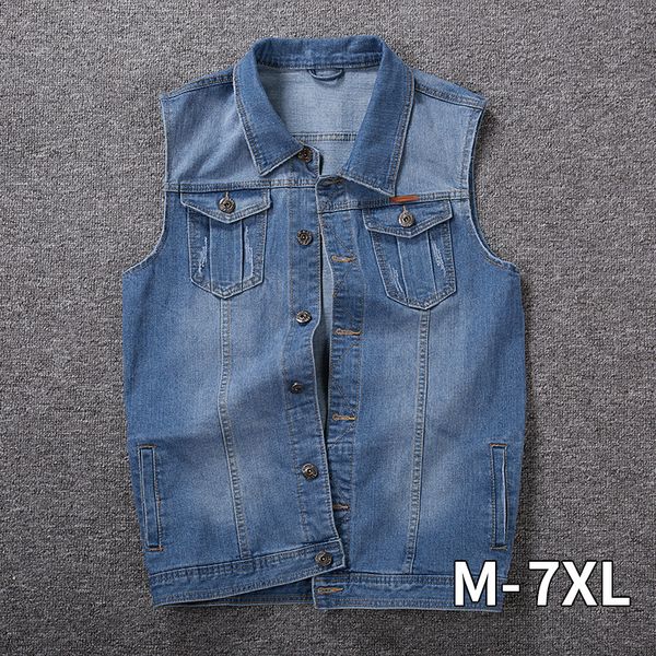 2019 men denim vests men's sleeveless cowboy jackets male vintage retro casual vest chubby man waistcoat plus size dropshipping, Black;white
2019 men denim vests men's sleeveless cowboy jackets male vintage retro casual vest chubby man waistcoat plus size dropshipping, Black;white
