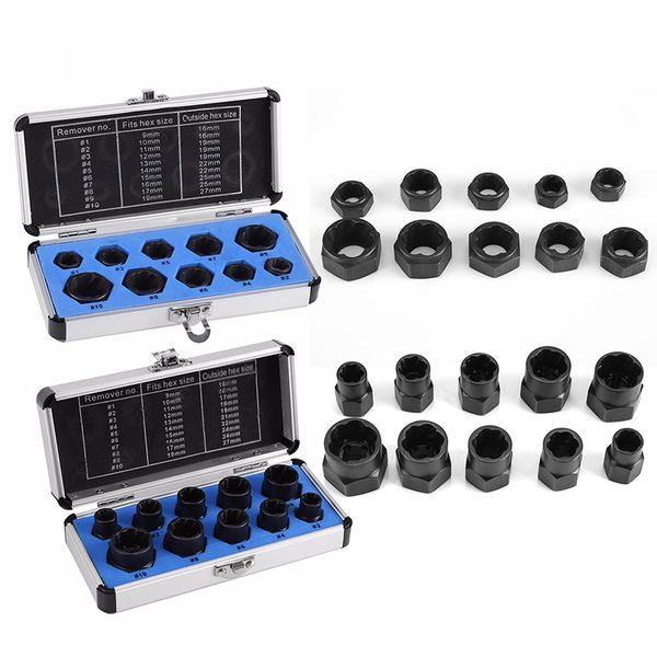 10pcs set of broken screw extractor damaged nut bolt stud remover 9-19mm remove broken screw heads and studs
10pcs set of broken screw extractor damaged nut bolt stud remover 9-19mm remove broken screw heads and studs