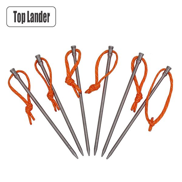 lightweight titanium tent pegs ultralight high strength tent stakes windproof rope nail camping tent accessories never rusty
lightweight titanium tent pegs ultralight high strength tent stakes windproof rope nail camping tent accessories never rusty
