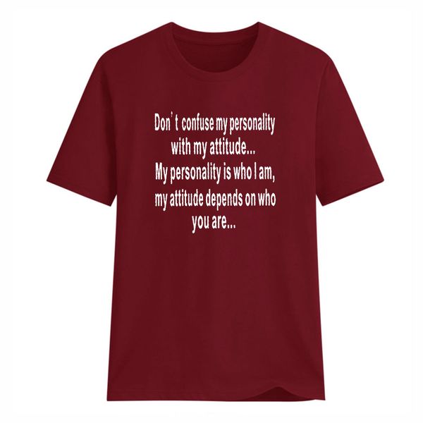 february women cotton short sleeve t-shirt crew neck dont confuse my personality with my attitude " funny letters casual t-shirt, White
february women cotton short sleeve t-shirt crew neck dont confuse my personality with my attitude " funny letters casual t-shirt, White