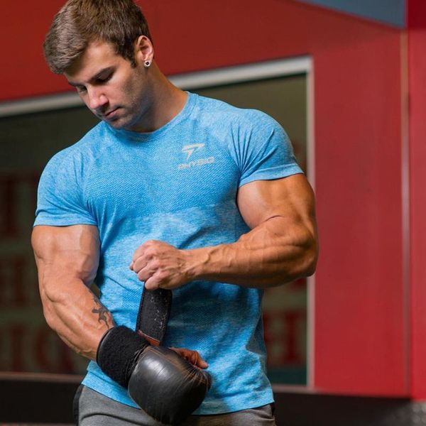 mens gym t shirt short sleeve sport shirt men fitness tshirt quick dry running t men sports rashgard male sportswear, Black;red
mens gym t shirt short sleeve sport shirt men fitness tshirt quick dry running t men sports rashgard male sportswear, Black;red