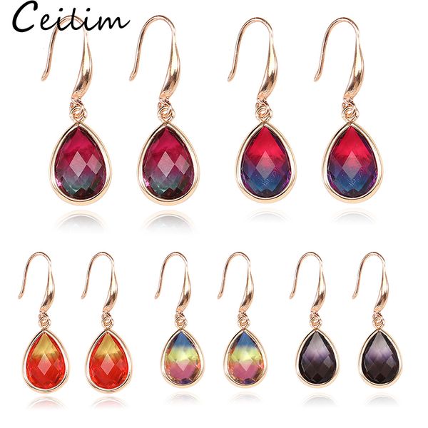 waterdrop k9 crystal dangle earrings for women colorful rhinestone gold copper hook earring fashion jewelry gifts, Silver
waterdrop k9 crystal dangle earrings for women colorful rhinestone gold copper hook earring fashion jewelry gifts, Silver