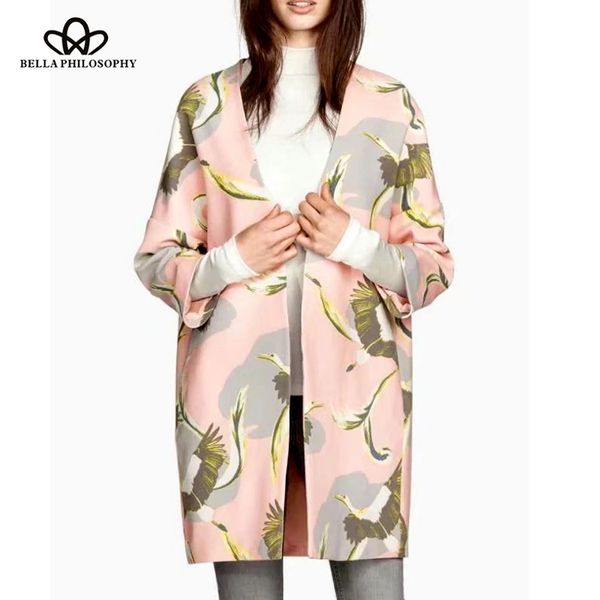 bella philosophy 2018 spring trench coat women cranes printed long coat female casual pockets winter outwears women clothing, Tan;black
bella philosophy 2018 spring trench coat women cranes printed long coat female casual pockets winter outwears women clothing, Tan;black