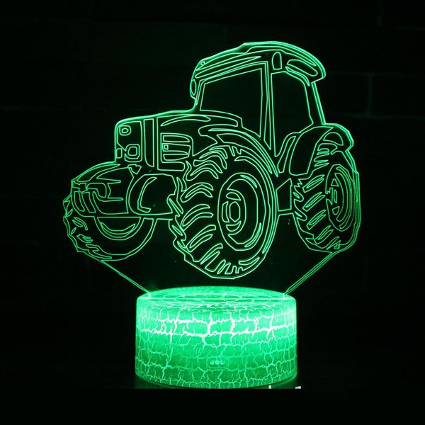 tractor 3d night visual lampstereo atmosphere usb gift 3d light fixtures white base lovely 7 color change 3d lamp 
tractor 3d night visual lampstereo atmosphere usb gift 3d light fixtures white base lovely 7 color change 3d lamp