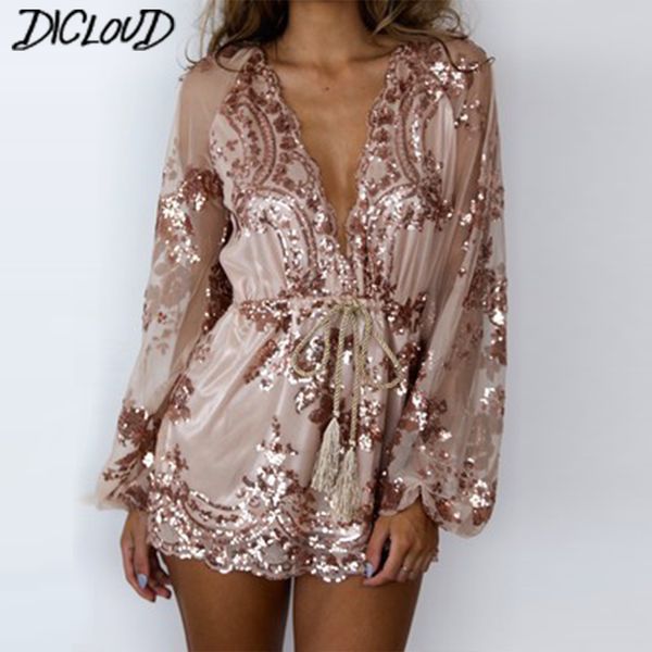 v-neck sequins bodysuit women fashion loose mesh yarn jumpsuit female long-sleeved high waist ribbon flowers playsuit, Black;gray
v-neck sequins bodysuit women fashion loose mesh yarn jumpsuit female long-sleeved high waist ribbon flowers playsuit, Black;gray
