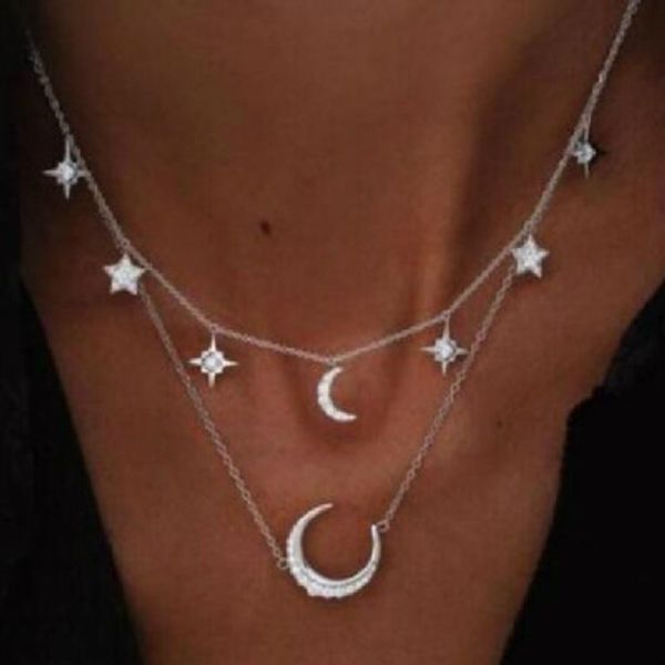 new star moon cross multilayer pendant necklace sets turquoise leaf women elegant gold silver sequin chain necklace fashion jewelry gift 431
new star moon cross multilayer pendant necklace sets turquoise leaf women elegant gold silver sequin chain necklace fashion jewelry gift 431