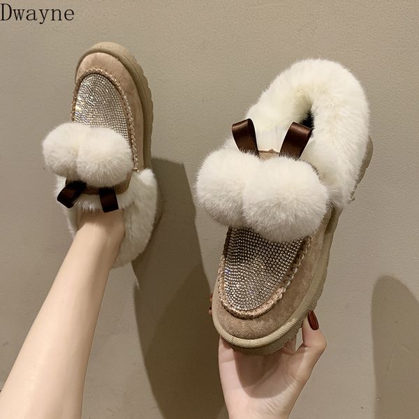 plus velvet warm snow boots female 2020 new rhinestone hair ball female tide soft bottom comfortable cotton boots, Black
plus velvet warm snow boots female 2020 new rhinestone hair ball female tide soft bottom comfortable cotton boots, Black