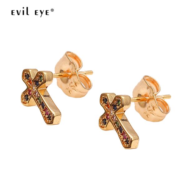 evil eye micro pave cross small stud earrings gold color colorful zircon earrings fashion jewelry for women ladies girls ey6580, Golden;silver
evil eye micro pave cross small stud earrings gold color colorful zircon earrings fashion jewelry for women ladies girls ey6580, Golden;silver