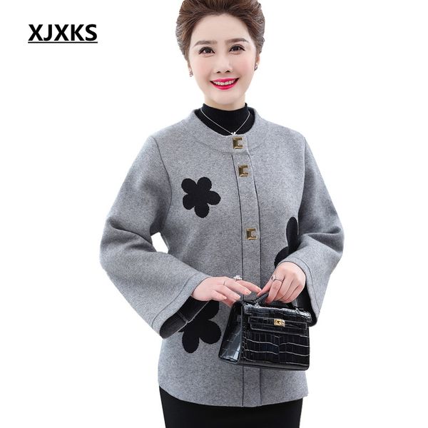 xjxks sueter mujer invierno 2019 oversized cardigan women elegant long sleeve round neck loose knitted women sweater coat, White
xjxks sueter mujer invierno 2019 oversized cardigan women elegant long sleeve round neck loose knitted women sweater coat, White