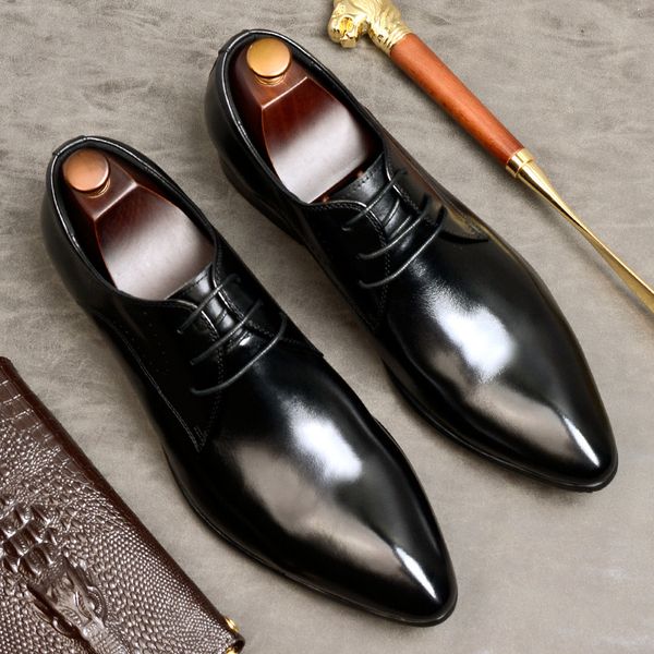 100% genuine leather vintage handmade patined shoe business wedding dress office party shoe original design men derby shoes, Black
100% genuine leather vintage handmade patined shoe business wedding dress office party shoe original design men derby shoes, Black