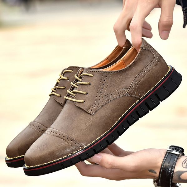 jaycosin men's leather shoes men solid color round toe sewing flat heel shallow mouth leather shoes men's dress jun12, Black
jaycosin men's leather shoes men solid color round toe sewing flat heel shallow mouth leather shoes men's dress jun12, Black