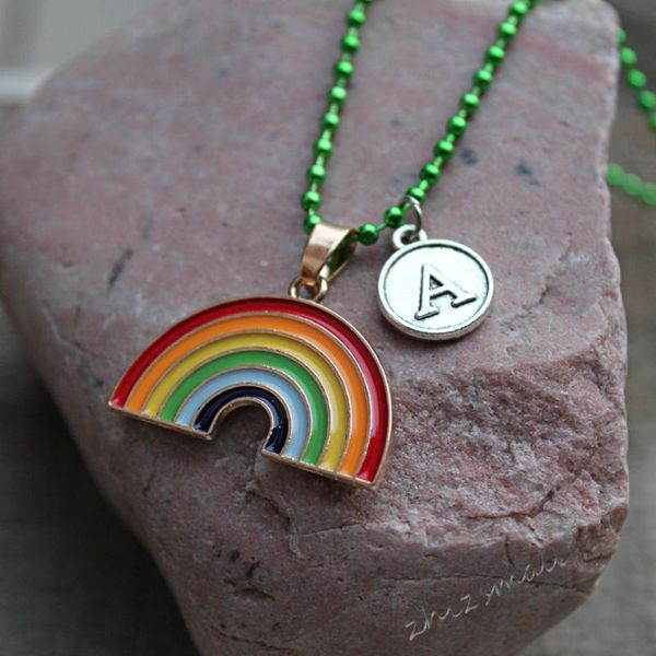 fashion rainbow nameplate 26 english words a-z pendants necklace kids girls charming cute necklaces jewelry for children, Silver
fashion rainbow nameplate 26 english words a-z pendants necklace kids girls charming cute necklaces jewelry for children, Silver
