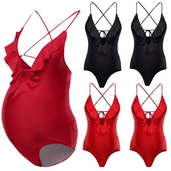 maternity swimwear women plus size pregnant swimsuit pregnancy one piece bikini strap bathing suit bañador premamá l4, White
maternity swimwear women plus size pregnant swimsuit pregnancy one piece bikini strap bathing suit bañador premamá l4, White