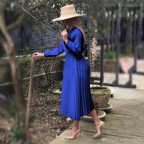 pleated dresses v neck long sleeve solid color female clothing fashion style casual apparel womens autumn designer, Black;gray
pleated dresses v neck long sleeve solid color female clothing fashion style casual apparel womens autumn designer, Black;gray