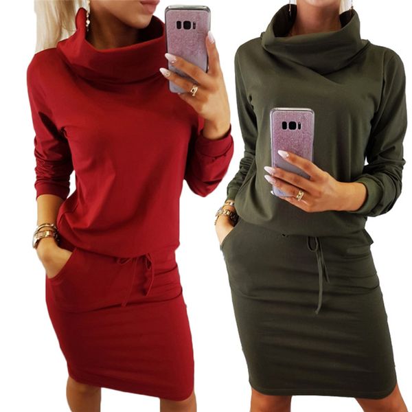 new arrival 2018 winter dress fashion warm dress women casual long sleeve red street sashes midi cotton robe femme, Black;gray
new arrival 2018 winter dress fashion warm dress women casual long sleeve red street sashes midi cotton robe femme, Black;gray