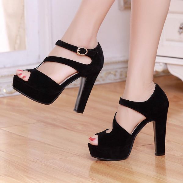 chunky heel sandals women platform fish mouth buckle roma high heels sandals light slippers women shoes sandalia feminina 2020, Black
chunky heel sandals women platform fish mouth buckle roma high heels sandals light slippers women shoes sandalia feminina 2020, Black