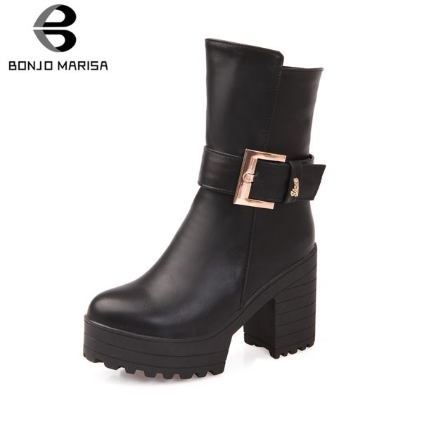 bonjomarisa 33-43 ladies fashion high boots elegant buckle decorating platform ankle boots women high heels shoes woman, Black
bonjomarisa 33-43 ladies fashion high boots elegant buckle decorating platform ankle boots women high heels shoes woman, Black