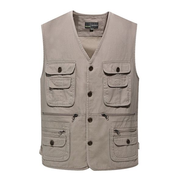 men's vests men multi-pocket classic waistcoat male sleeveless unloading solid coat work vest pographer tactical masculino jacket, Black;white
men's vests men multi-pocket classic waistcoat male sleeveless unloading solid coat work vest pographer tactical masculino jacket, Black;white